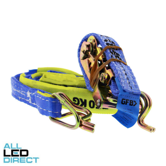 GFB 25mm x 5 Metre Industrial Ratchet Strap 750kg Blue