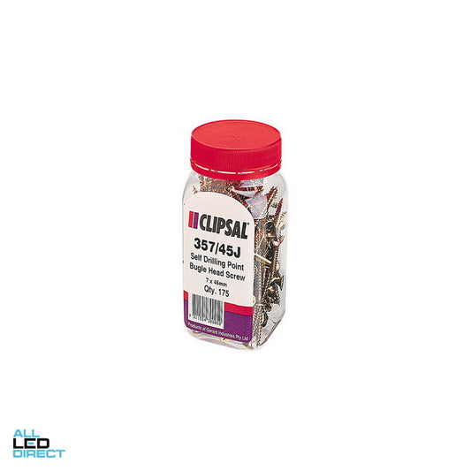 Clipsal 7 Gauge x 45mm Self Drill Bugle Head Screw 175 Jar