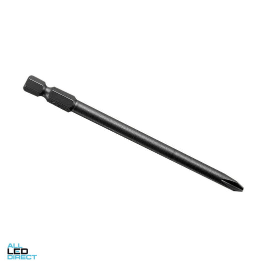 Clipsal Magnetic Power Bit 100mm Suitable For No.2 Phillips Head Self Drilling Screws
