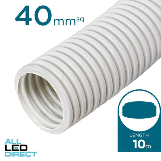 APP 40mm Corrugated Conduit Medium Duty 10 Metre - Green Star Certified
