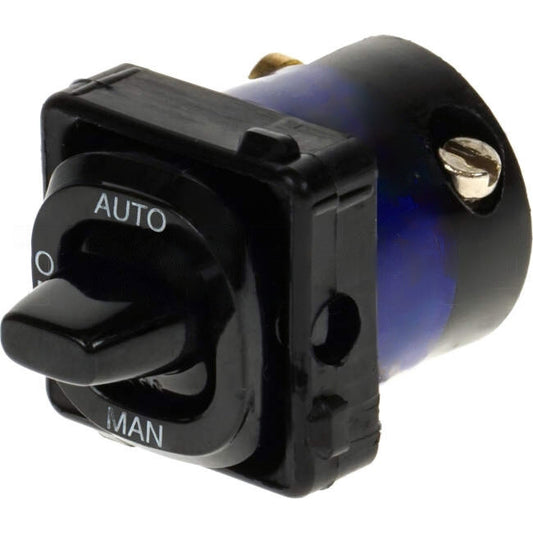 Clipsal 10 Amp 30 SERIES 3 PositionToggle Switch Mech Black Engraved With 'AUTO/OFF/MAN'