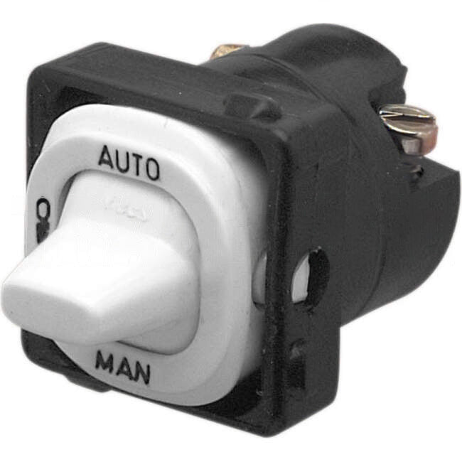 Clipsal 10 Amp 30 SERIES 3 Position Toggle Switch Mech White Engraved With 'AUTO/OFF/MAN'