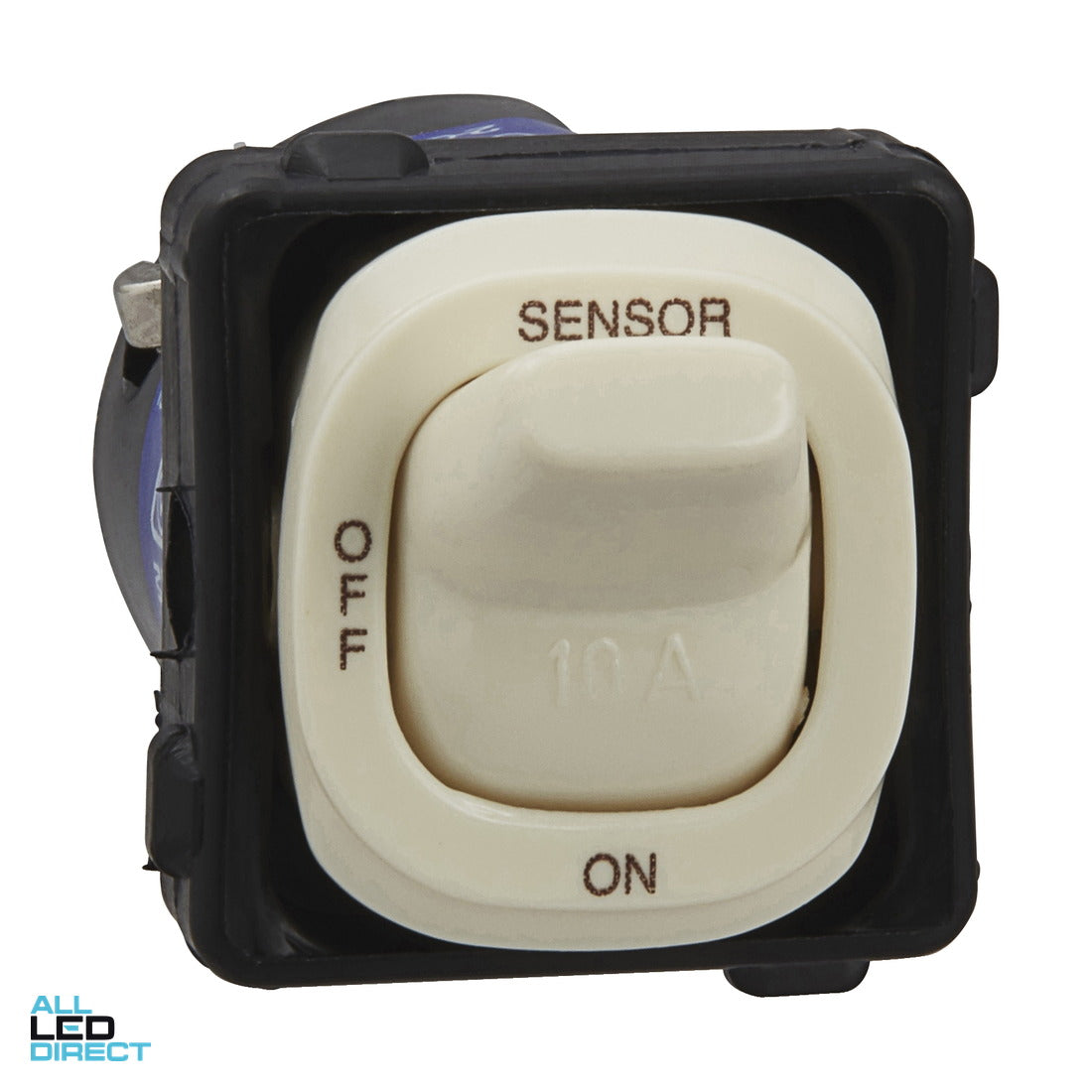 Clipsal 10 Amp 30 SERIES 3 Position Toggle Switch Mech Cream Engraved With 'SENSOR/OFF/ON' ALL LED Direct