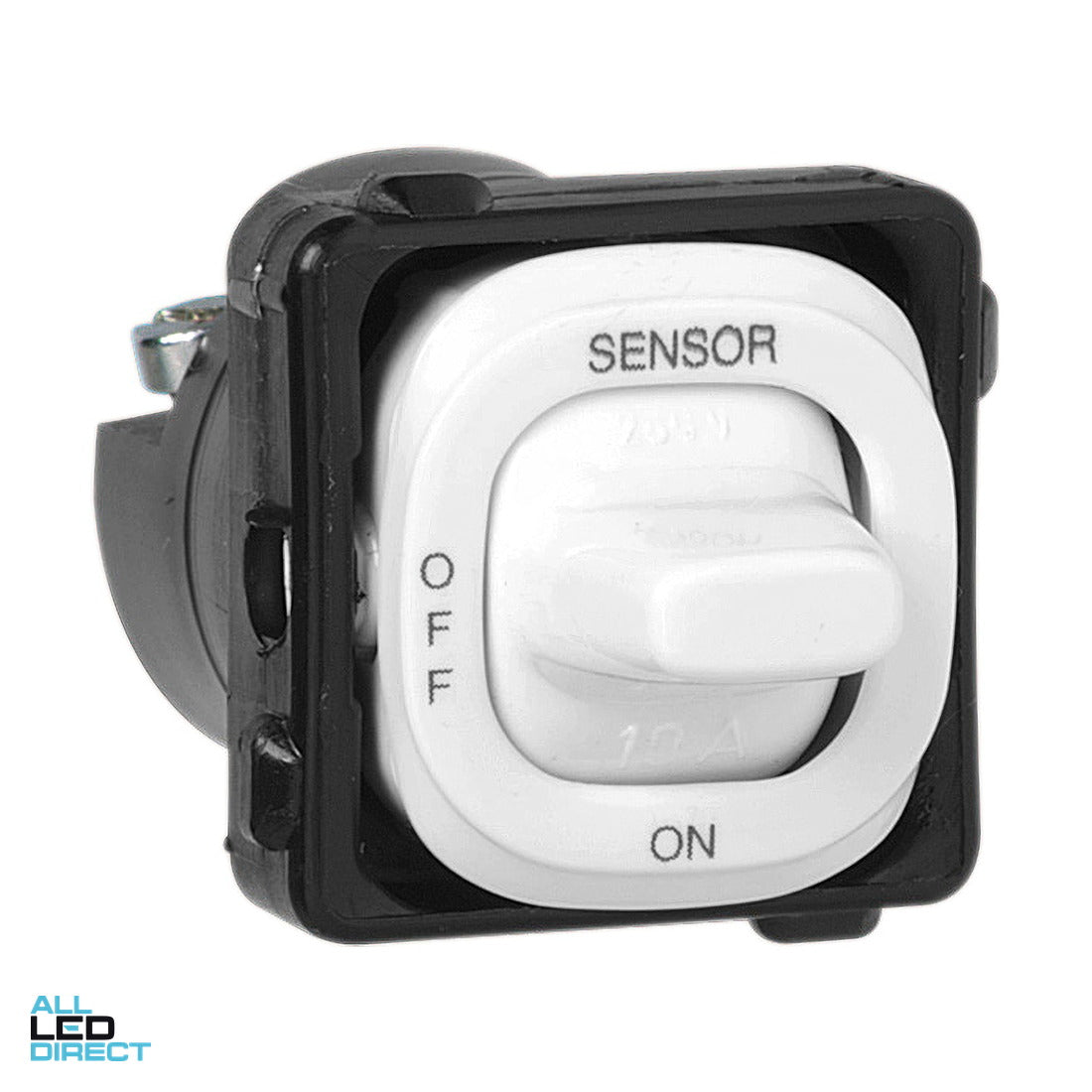 Clipsal 10 Amp 30 SERIES 3 Position Toggle Switch Mech Desert Sand Engraved With 'SENSOR/OFF/ON' ALL LED Direct