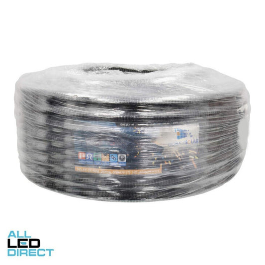 Cobalt Solar 25mm Corrugated Conduit Heavy Duty UV Black 50 Metre