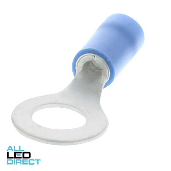 Wattmaster Stud Ring Terminal Suitable For 6mm Blue Pack Of 100