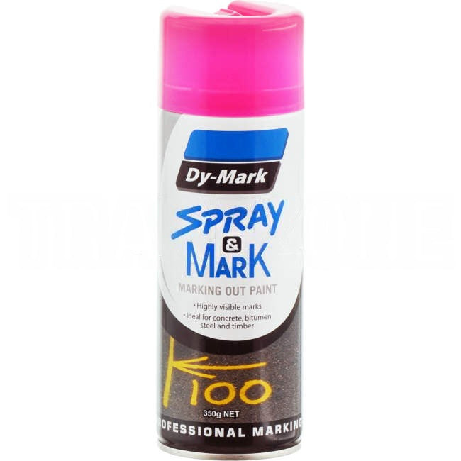 Dy-Mark Pink Fluro Spray Paint Aerosol Can