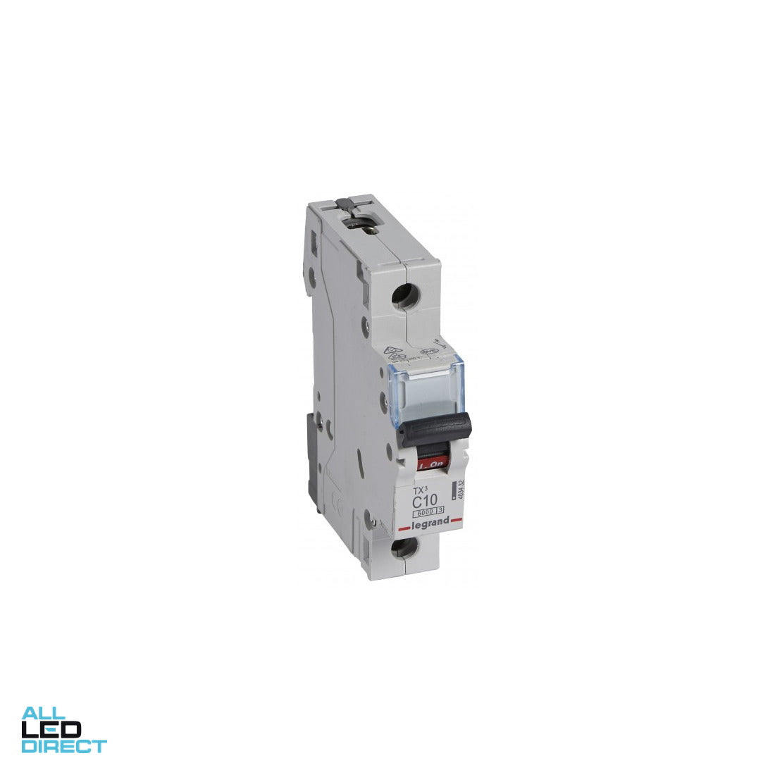 Legrand 10 Amp TX3 Miniature Circuit Breaker MCB C Curve 1 Pole 6kA