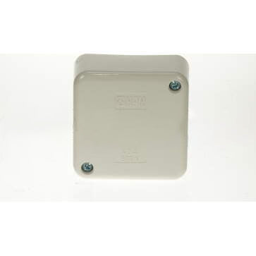 HPM 68mm x 68mm x 38mm Shallow Square Junction Box With 4 x 40 Amp Screw Connectors