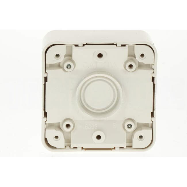 HPM 68mm x 68mm x 38mm Shallow Square Junction Box With 4 x 40 Amp Screw Connectors