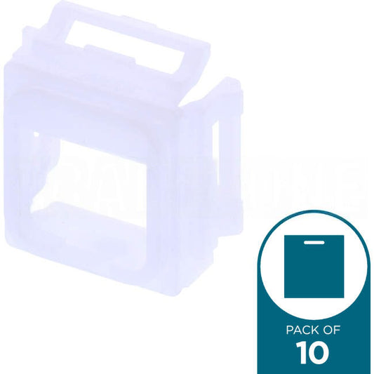 Clipsal ICONIC Adaptor Keystone Bezel RJ Tyco Krone Siemon 10 Pack