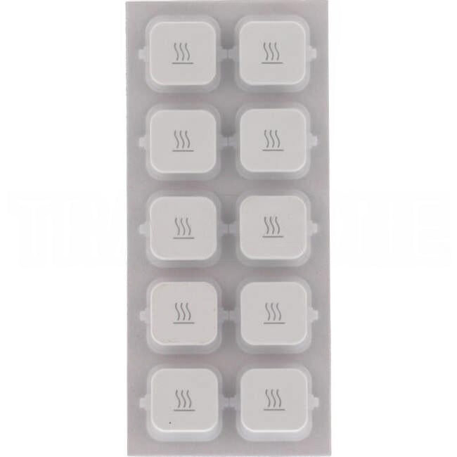 Clipsal ICONIC Blank Switch Mech Marked With Heat Icon Vivid White Pack of 10