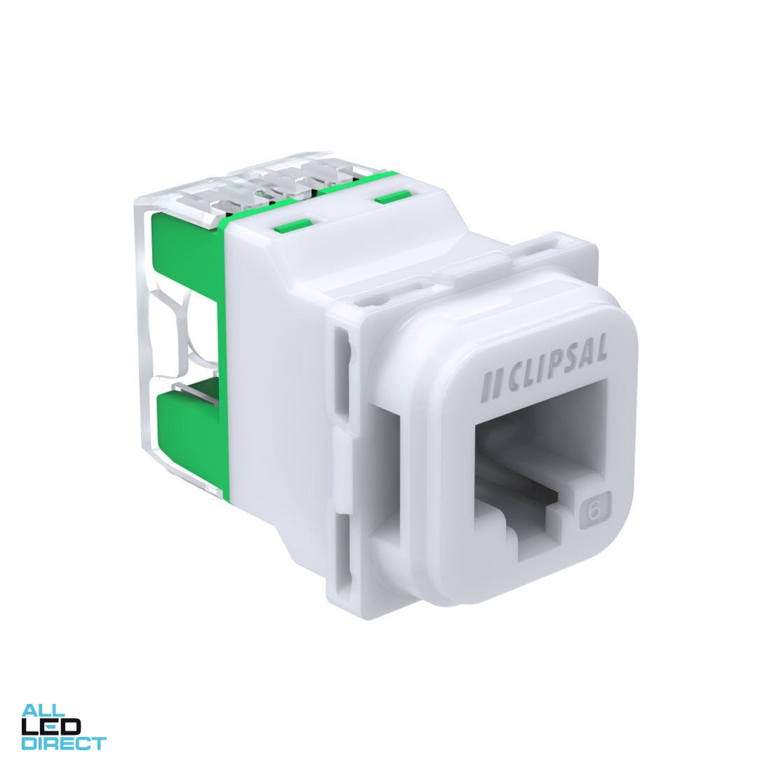Clipsal CAT6 RJ45 Data Mech Suitable For Iconic Clipsal Wall Plates Translucent Each ALL LED Direct