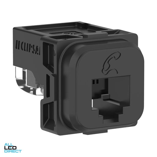 Clipsal Actassi RJ12 Phone Mech Black Each