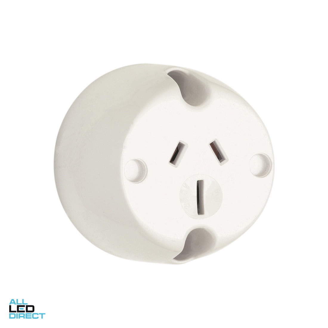 Clipsal 15 Amp 3 Pin Single Plug Base White Electric ALL LED Direct