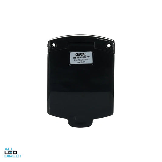 Clipsal 10 Amp Single Weatherproof Caravan Outlet Black ALL LED Direct