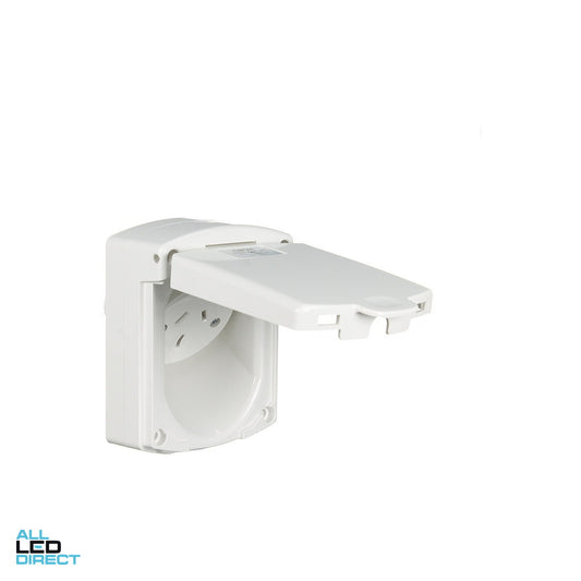 Clipsal 10 Amp Auto-Switched Weatherproof Caravan Outlet White Electric ALL LED Direct