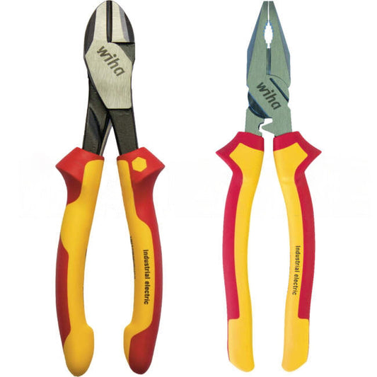 Wiha 2 Piece VDE/1000V Pliers & Cutters Set