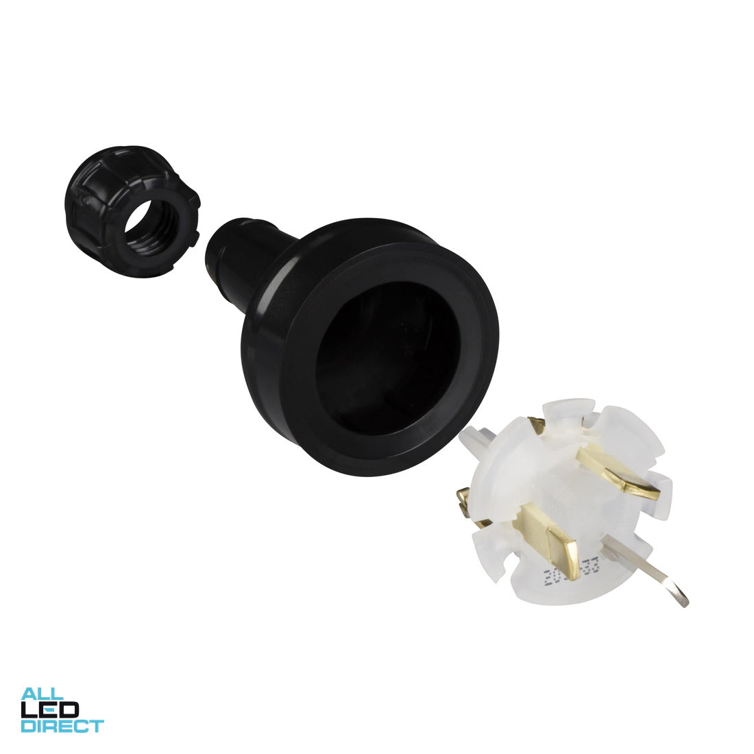 Clipsal 10 Amp STANDARD 3 Pin Plug Top Black ALL LED Direct