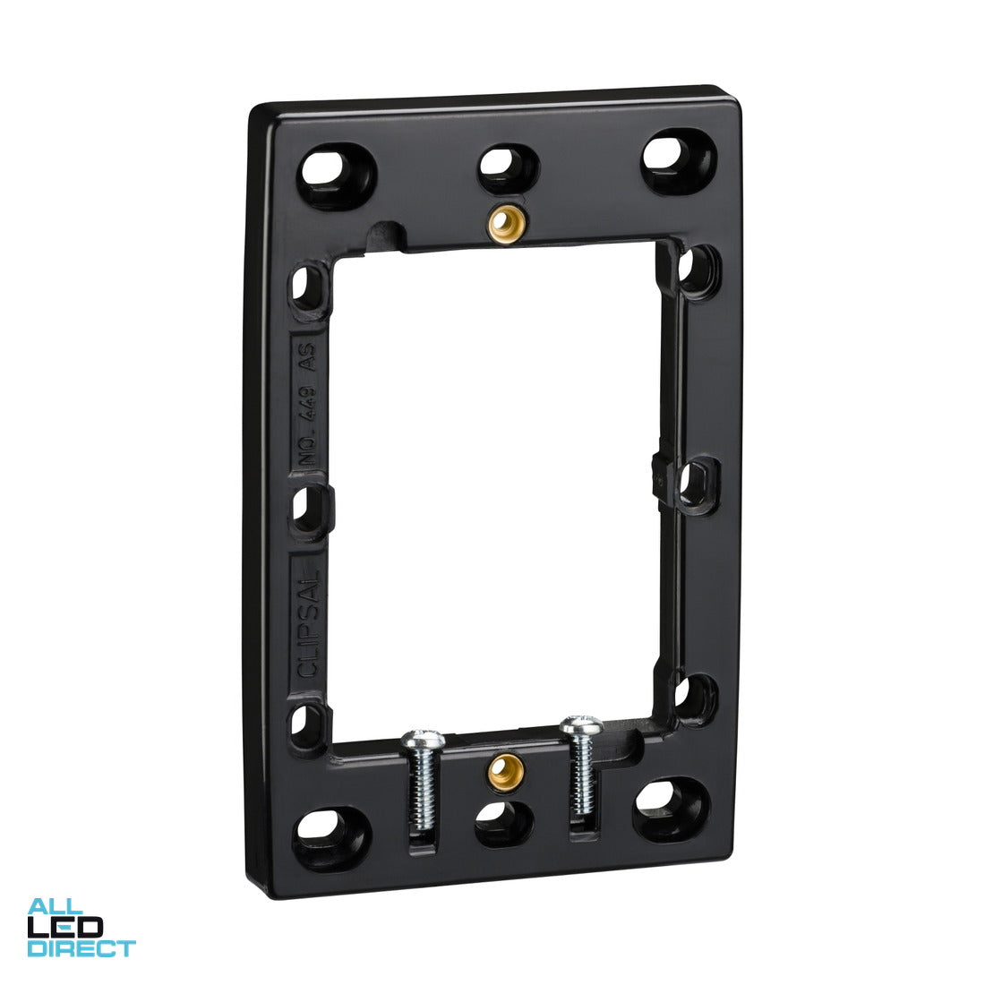 Clipsal 10mm Shallow Mounting Flange Black ALL LED Direct