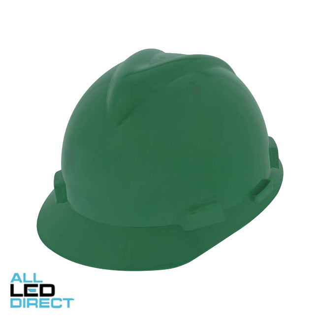 MSA V-GARD Elite Hard Hat With 4 Point PUSH-KEY Suspension Green