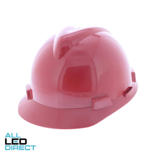 MSA V-GARD Elite Hard Hat With 4 Point PUSH-KEY Suspension Red