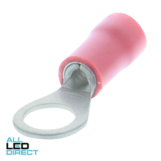 Wattmaster Stud Ring Terminal Suitable For 5mm Red Pack Of 100