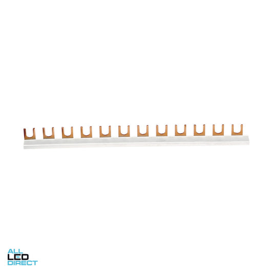 Clipsal 80 Amp Insulated Fork Busbar 1 Phase 12 Pole ALL LED Direct