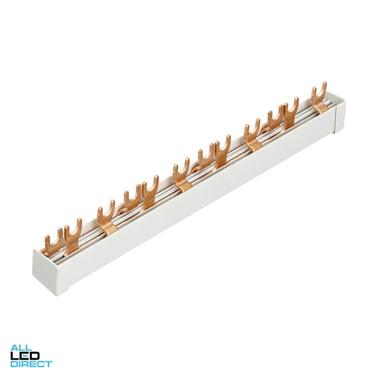 Clipsal 80 Amp 3 Phase 12 Pole Insulated Fork Busbar ALL LED Direct