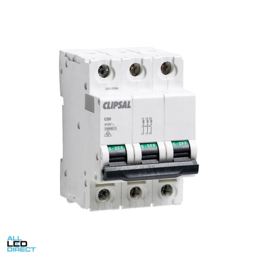 Clipsal 16 Amp 4 SERIES MCB C Curve 3 Pole 6kA