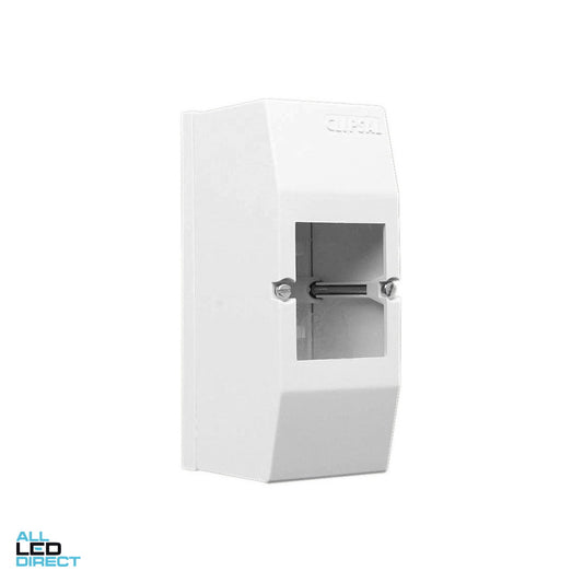 Clipsal 2 Pole Surface Mounted Enclosure Including Din Rail ALL LED Direct