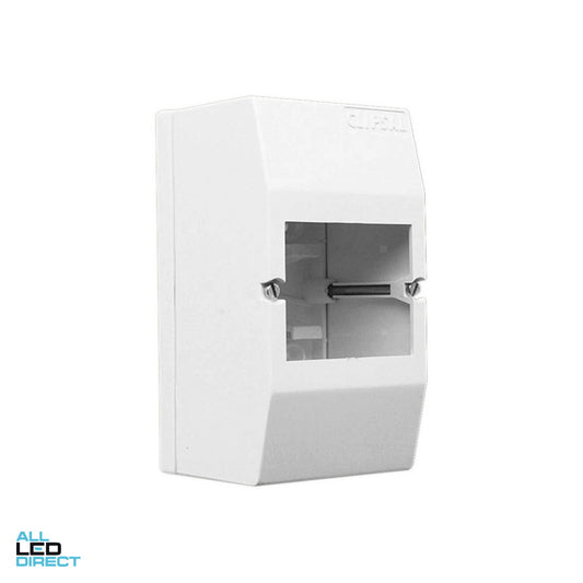 Clipsal 3 Module Surface Mounted Switchboard Enclosure White Electric ALL LED Direct