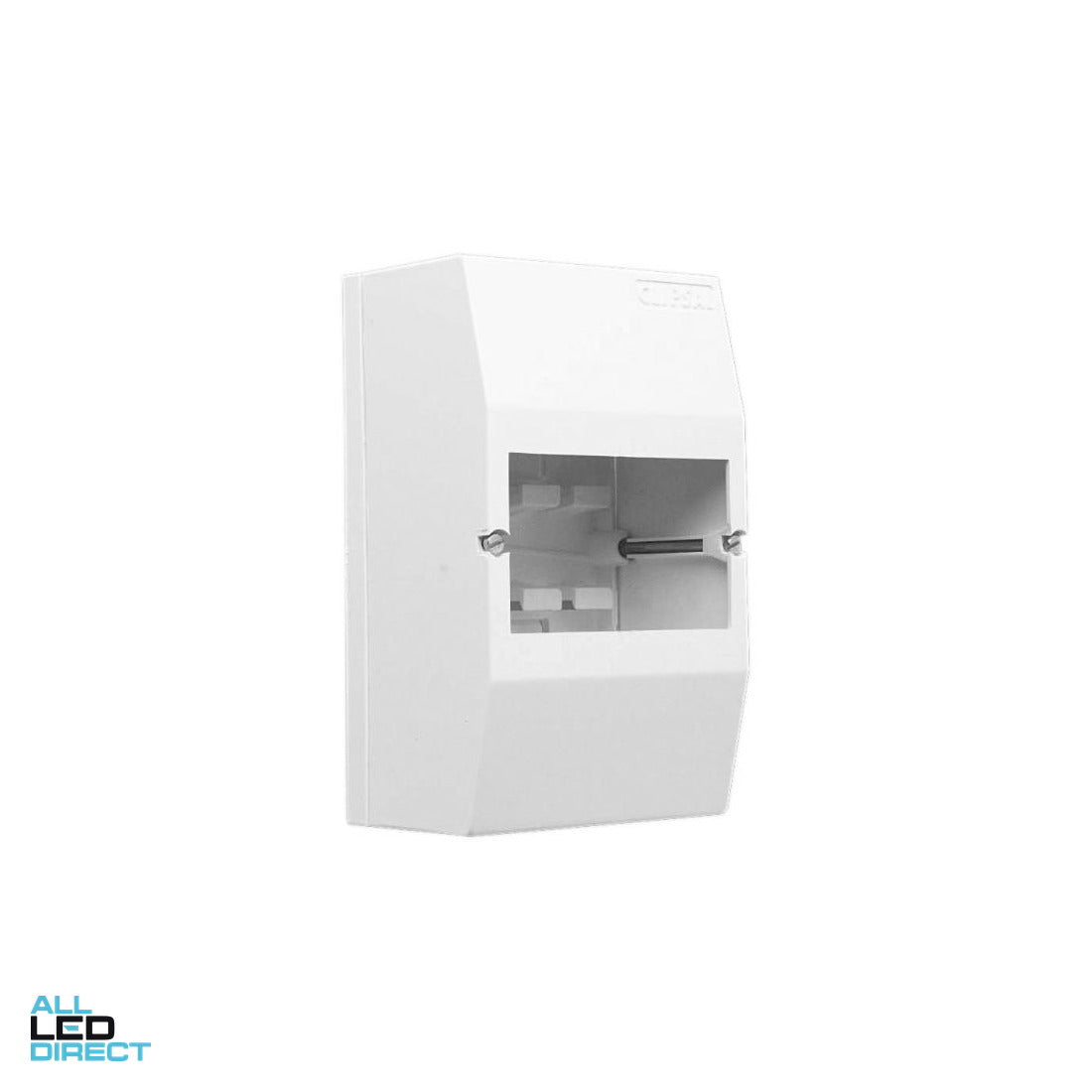 Clipsal 1 Row of 4 Pole Surface Mounted Enclosure Including Din Rail