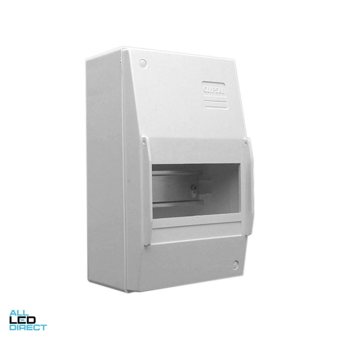 Clipsal 6 Pole Surface Mounted IP30 Enclosure Including Din Rail ALL LED Direct