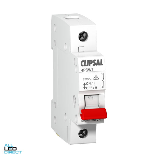 Clipsal 80 Amp 1 Pole Din Rail Mount Isolation Switch ALL LED Direct