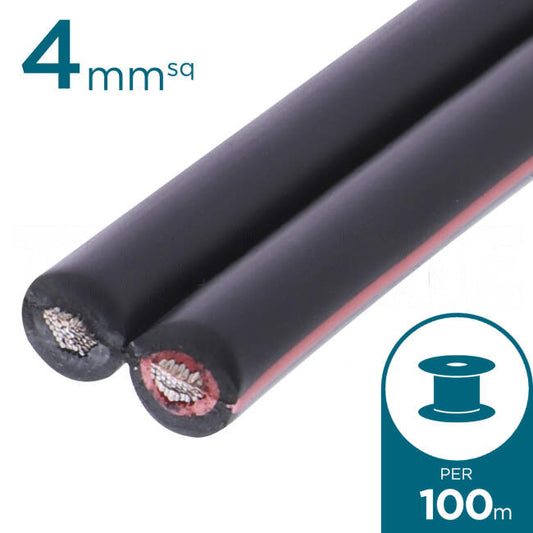 4mm DC Twin Solar Cable IEC62930 1500v 100 Metre Drum