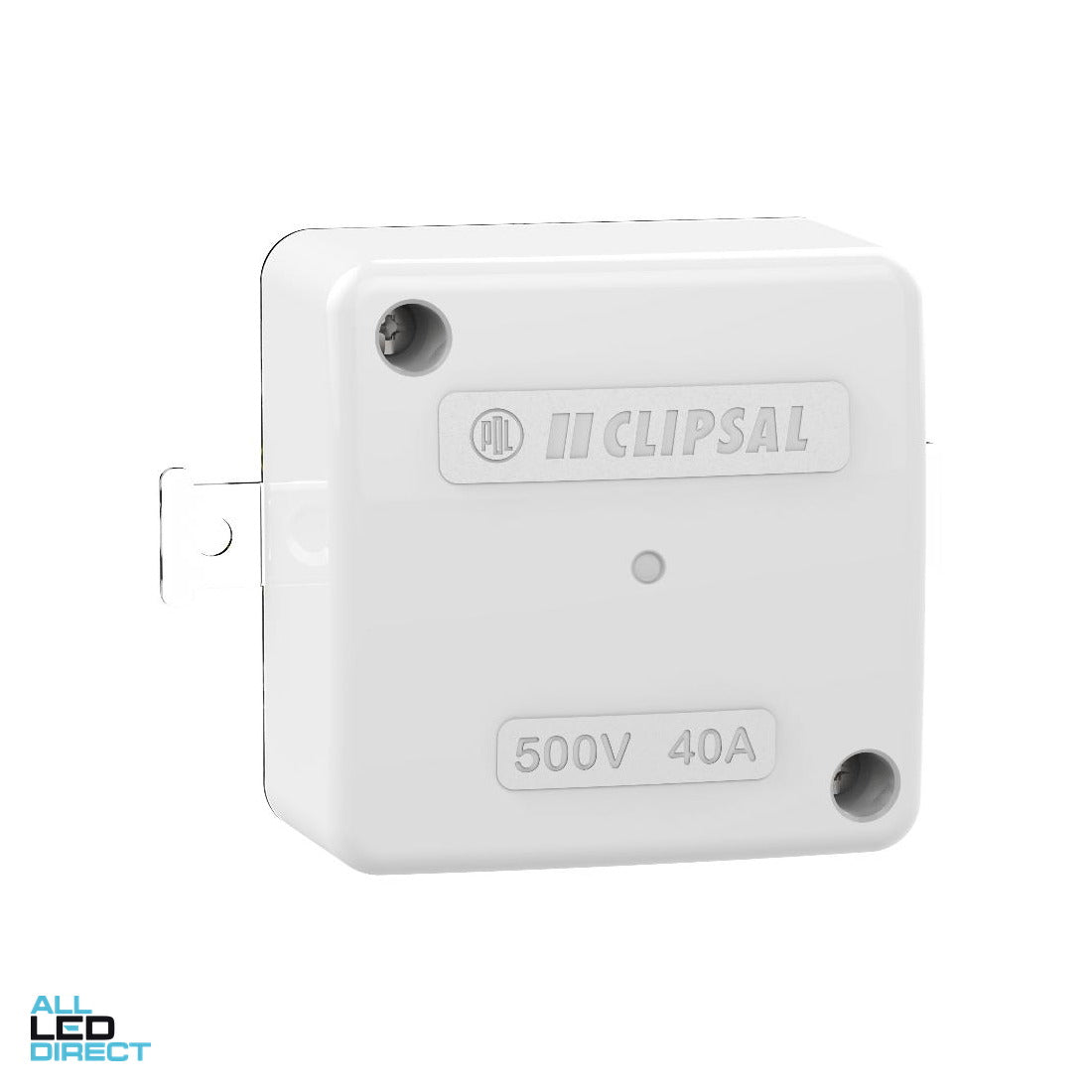 Clipsal 70mm x 70mm x 37mm Square Junction Box White Electric