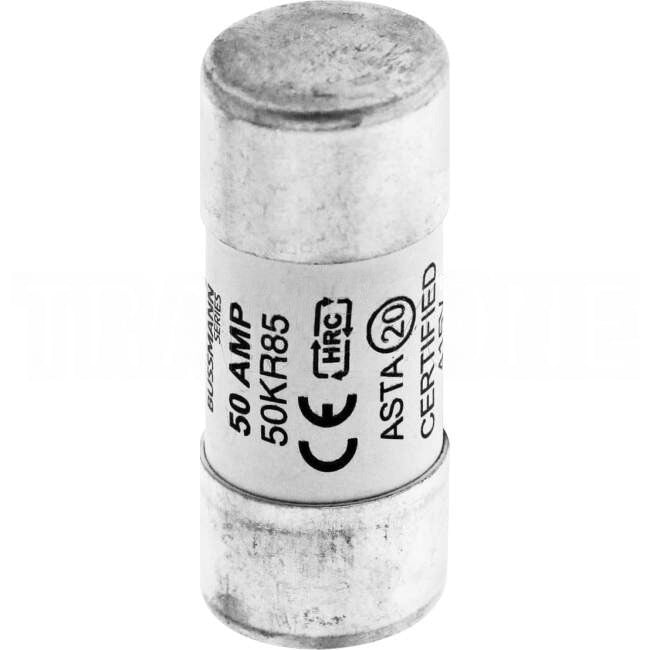 Cooper 50 Amp 22mm x 57mm RHF 415 Volt AC Consumer Fuse