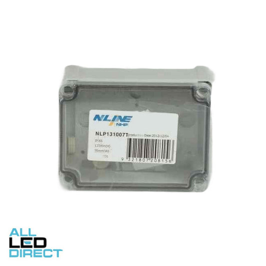 NHP N-Line 95mm W x 130mm H x 65mm D Rectangle Adaptable Box With Clear Lid