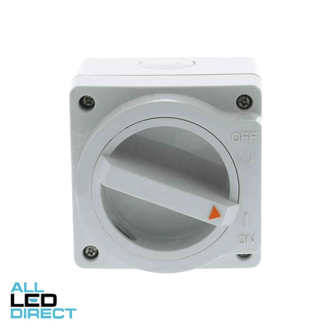 NHP 20 Amp 2 Pole 250 Volt AC Small IP66 N-Line Industrial Isolator