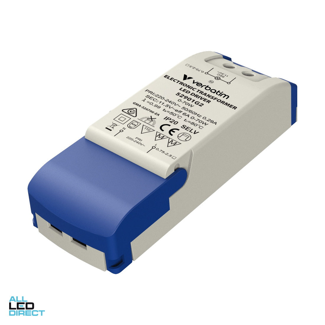 Verbatim 50 Watts 12V Led Driver for MR16 And AR111 Led ALL LED Direct