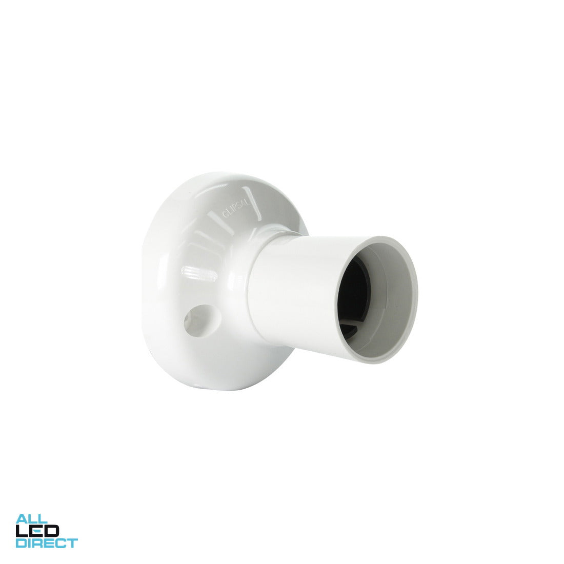 Clipsal 2 Pin Bayonet Cap Batten Holder Without Fixings White