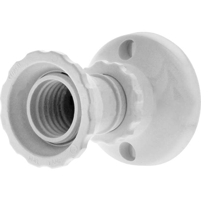 Clipsal 2530 SERIES Edison Screw Batten Holder With Fixings White