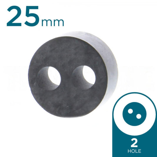 DKSH 2 Hole x 6mm Nylon Solar Gland Insert To Suit 25mm Gland Each