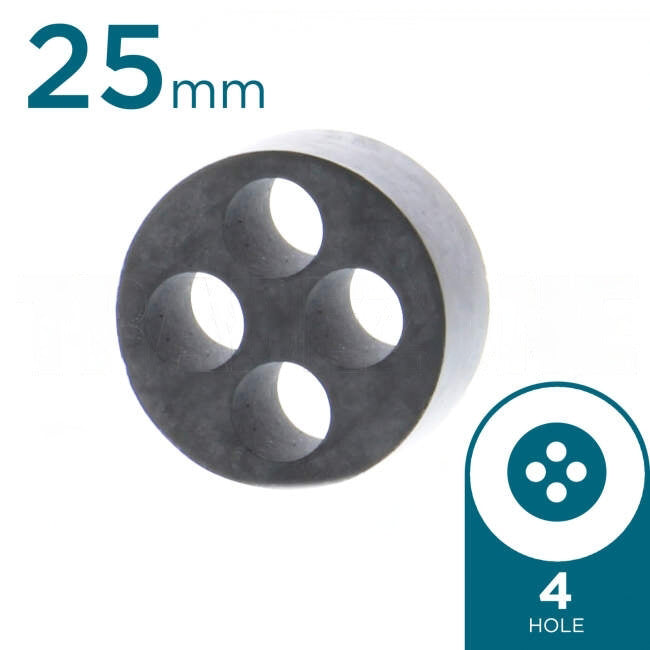 DKSH 4 Hole x 5mm Nylon Solar Gland Insert To Suit 25mm Gland Each