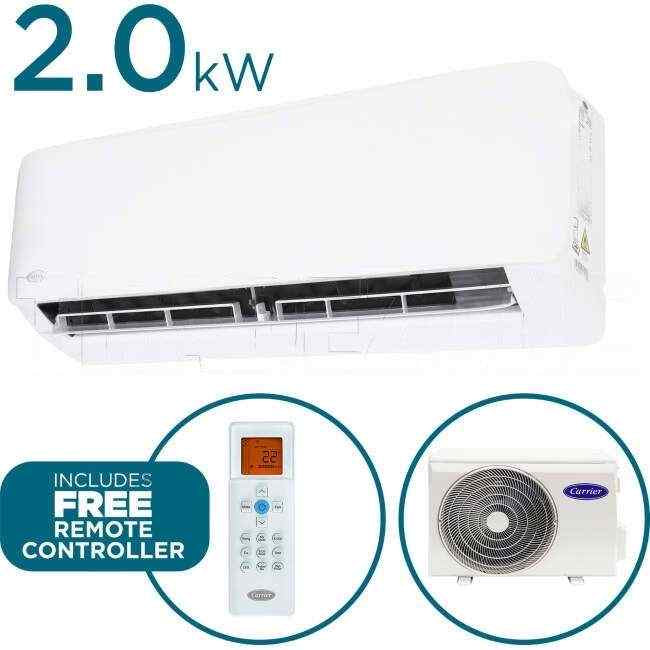 Carrier 2.0kW Cool 2.8kW Heat AURA ULTIMATE Inverter Hi-Wall Indoor/Outdoor Air Conditioning Unit - Default Title (53QHB020N8SET)