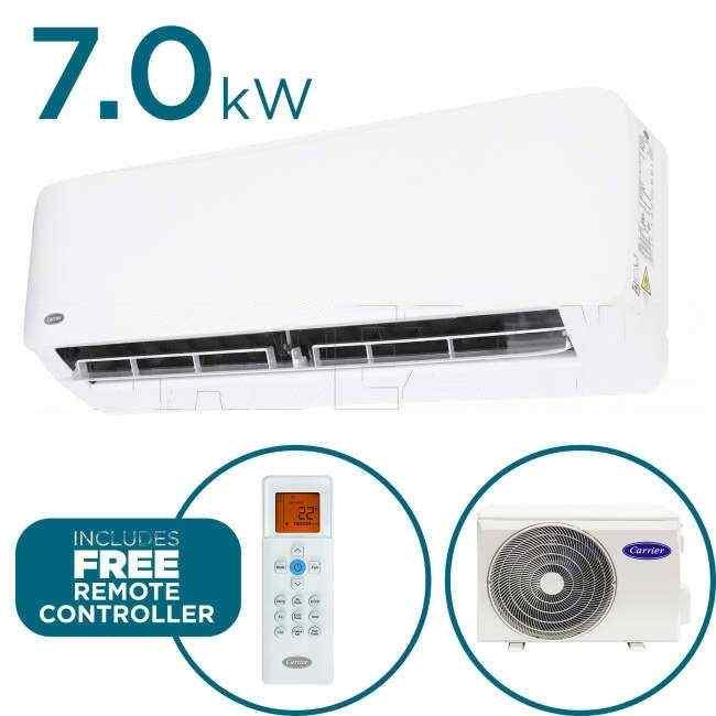 Carrier 7.0kW Cool 8.2kW Heat AURA ULTIMATE Inverter Hi-Wall Indoor/Outdoor Air Conditioning Unit - Default Title (53QHB070N8SET)