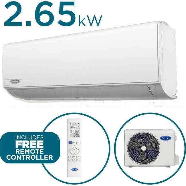 Carrier 2.65kW Cool 2.75kW Heat ALLURE PLUS Hi-Wall Indoor/Outdoor Air Conditioning Unit - WiFi Kit Included - Default Title (53QHG026N81SET)