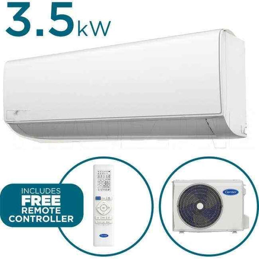 Carrier 3.5kW Cool 3.75kW Heat ALLURE PLUS Hi-Wall Indoor/Outdoor Air Conditioning Unit - WiFi Kit Included - Default Title (53QHG035N81SET)