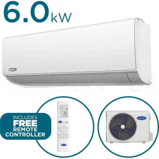 Carrier 6.0kW Cool 6.2kW Heat ALLURE PLUS Hi-Wall Indoor/Outdoor Air Conditioning Unit - WiFi Kit Included - Default Title (53QHG060N81SET)